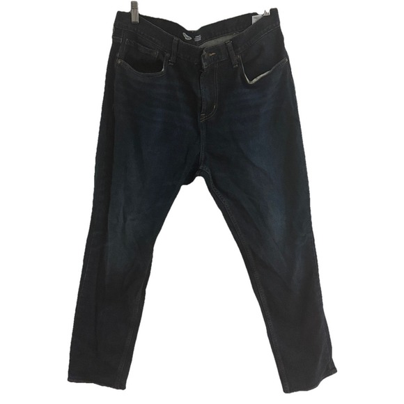 OLD‎ NAVY MENS JEANS SIZE 34X30 ATHLETIC DARK WASH DENIM STRAIGHT LEG - Picture 1 of 7